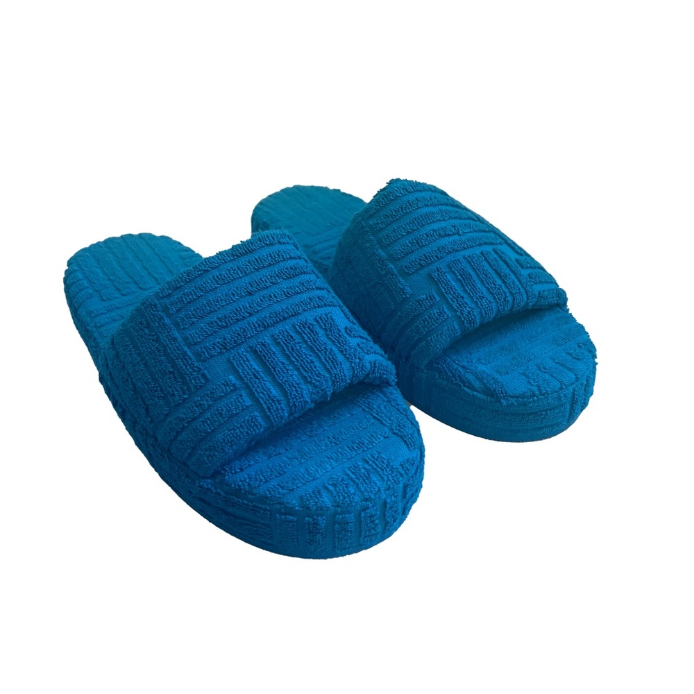 Bottega Veneta Blue Textured Sandals